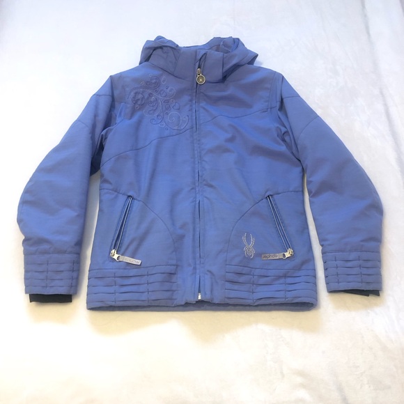 Spyder Snow/ Ski Jacket ~ Girls 12 ~ Bluish Purple - Picture 2 of 15